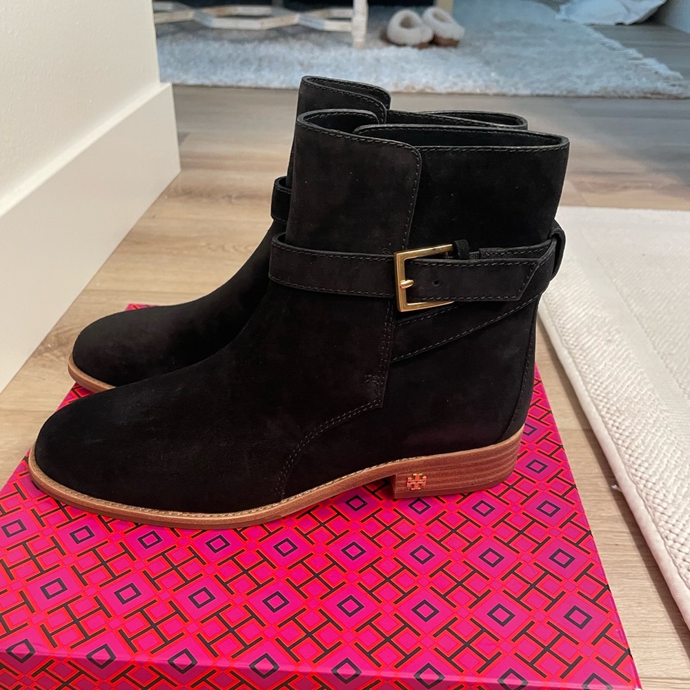 Tory Burch Brooke Suede Ankle Boots